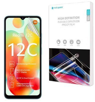 Гидрогелевая пленка Xiaomi Redmi 12C для экрана Глянцевая