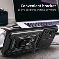 Ударостійкий чохол Camshield Serge Ring for Magnet для Motorola G60S (Чорний) фото 2