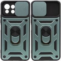 Ударопрочный чехол Camshield Serge Ring for Magnet для Xiaomi Mi 11 Lite 5G (Зеленый)