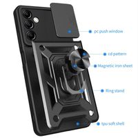 Ударостійкий чохол Camshield Serge Ring for Magnet для Motorola G60S (Чорний) фото 1