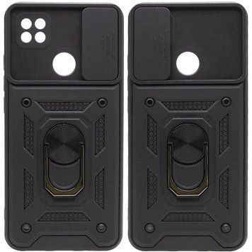 Ударостійкий чохол Camshield Serge Ring for Magnet для Xiaomi Redmi 10A (Чорний)
