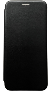Чехол книжка Premium кожаный Xiaomi Poco C40 (Черный)