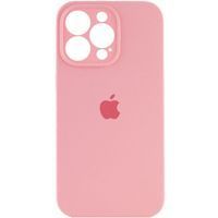 Чохол Silicone Case Full Camera Square Iphone 14 Pro Max (Рожевий / Light Pink)