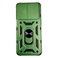 Ударостійкий чохол Camshield Serge Ring for Magnet для Samsung Galaxy S21 FE (Зелений)