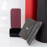 Чохол книжка Premium шкіряний Realme C30 (Бордовий) фото 3