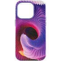 Чохол шкіряний Colour Splash with MagSafe для Apple iPhone 13 Pro (6.1") (Purple / Pink)