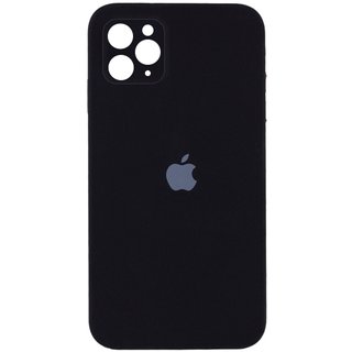 Чехол Silicone Case Full Camera Square Iphone 11 Pro (Черный / Black)