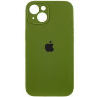 Чохол Silicone Case Full Camera Protective (AA) Apple iPhone 15 (6.1") (Зелений / Dark Olive)