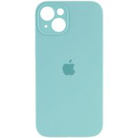 Чехол Silicone Case Full Camera Protective (AA) Apple iPhone 15 (6.1") (Бірюзовий / Spearmint)