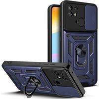 Ударостійкий чохол Camshield Serge Ring for Magnet для Xiaomi Redmi 10C (Темно Синій)