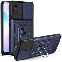 Ударопрочный чехол Camshield Serge Ring for Magnet для Xiaomi Redmi 9A (Темно Синий)