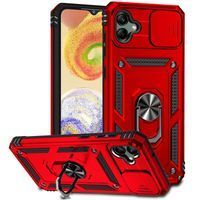 Ударопрочный чехол Camshield Serge Ring for Magnet для Samsung Galaxy A04 (Красный)