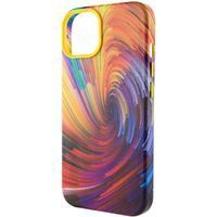 Чехол кожаний Colour Splash with MagSafe для Apple iPhone 12 Pro Max (6.7") (Orange / Red) фото 2