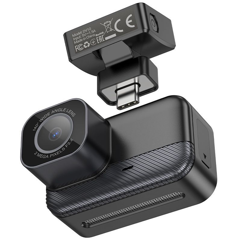Відеореєстратор HOCO DV10 Mini Screen Dashcam Full HD 1080p з Wi-Fi