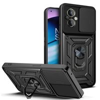 Ударопрочный чехол Camshield Serge Ring for Magnet для Xiaomi Poco M5 (Черный) фото 1