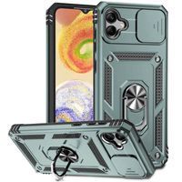 Ударопрочный чехол Camshield Serge Ring for Magnet для Samsung Galaxy A04 (Зелёный)