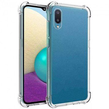 Чохол прозорий з посиленими кутами для Samsung Galaxy A02