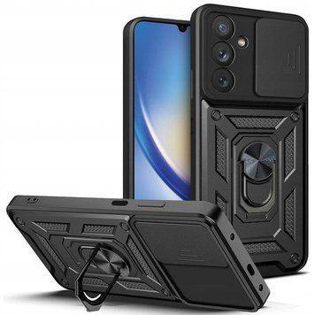 Ударопрочный чехол Camshield Serge Ring for Magnet для Samsung Galaxy A24 (Черный)