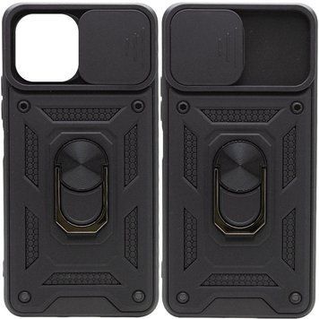 Ударостійкий чохол Camshield Serge Ring for Magnet для Samsung Galaxy A03 (Чорний)