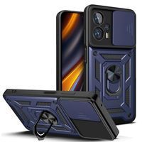 Ударостійкий чохол Camshield Serge Ring for Magnet для Xiaomi Poco X4 GT (Синій)