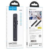 Лазерна указка-презентер HOCO GM202 Smart 2,4 ГГц для презентацій з USB-приймачем та LED-дисплеєм, срібляста фото 5
