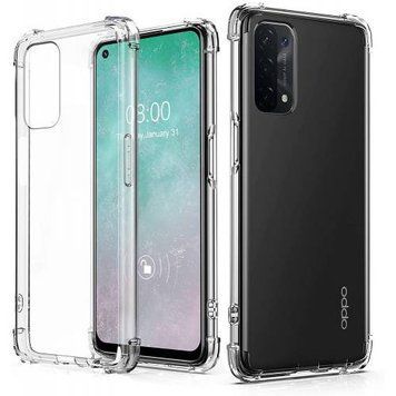 Чохол прозорий з посиленими кутами для Oppo A74