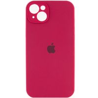 Чохол Silicone Case Full Camera Protective (AA) Apple iPhone 15 (6.1") (Рожево Червоный/ Rose Red)