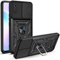 Ударопрочный чехол Camshield Serge Ring for Magnet для Xiaomi Redmi 9A (Черный) фото 1