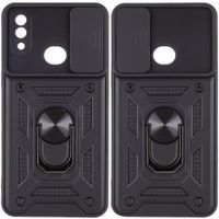 Ударостійкий чохол Camshield Serge Ring for Magnet для Samsung Galaxy A10s (Чорний)