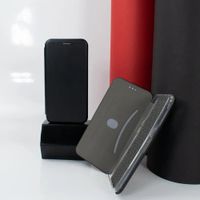 Чехол книжка Premium кожаный Oppo A15s Черный фото 5