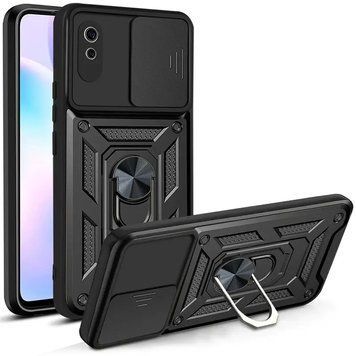 Ударостійкий чохол Camshield Serge Ring for Magnet для Xiaomi Redmi 9A (Чорний)