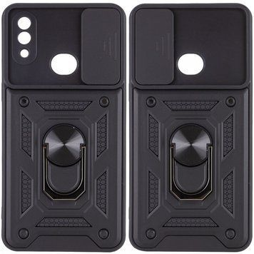 Ударостійкий чохол Camshield Serge Ring for Magnet для Samsung Galaxy A10s (Чорний)
