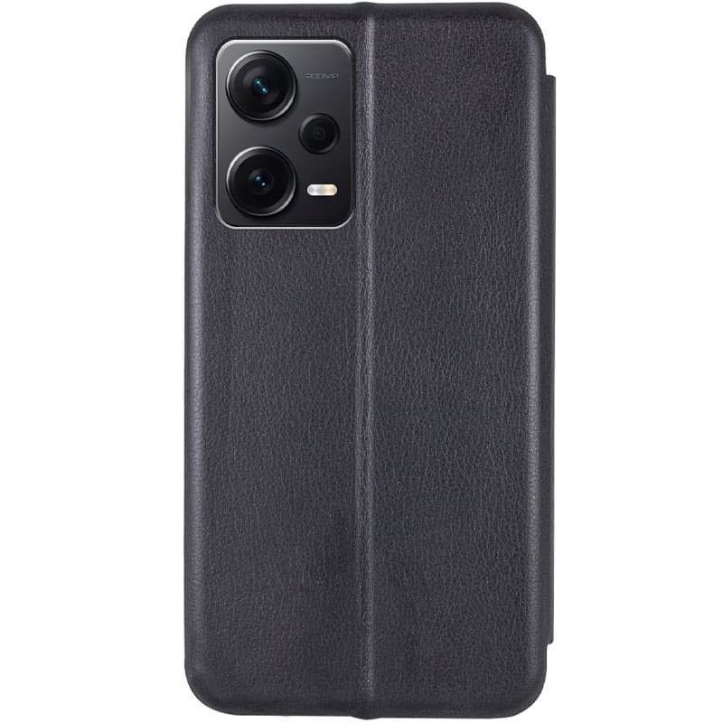 Чохол книжка Premium шкіряний Xiaomi Poco X5 5G (Чорний)