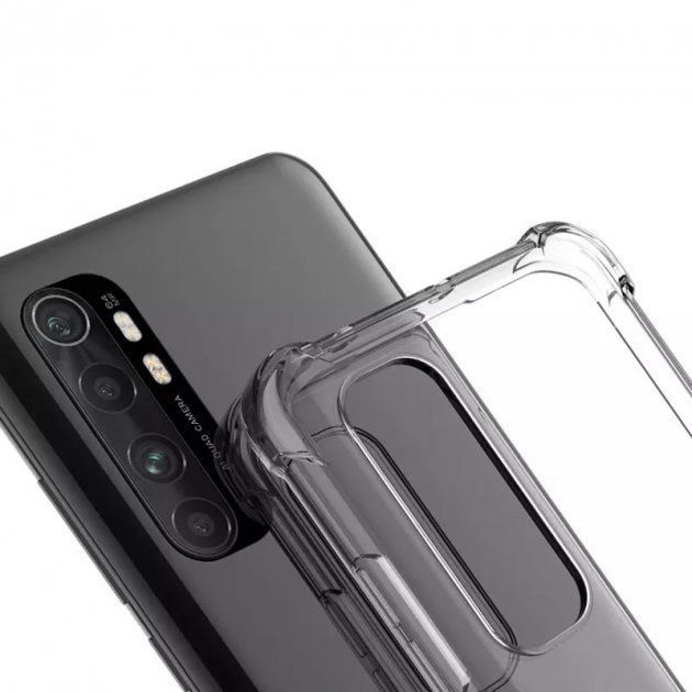 Чохол прозорий з посиленими кутами для Xiaomi Mi Note 10 Lite