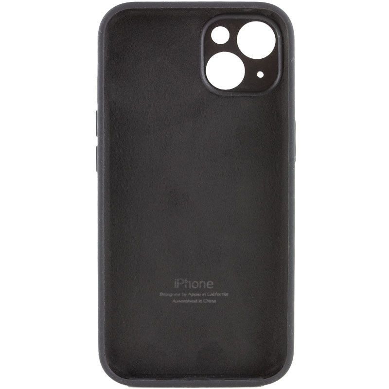 Чохол Silicone Case Full Camera Protective (AA) Apple iPhone 15 Plus (6.7") (Чорний / Black)