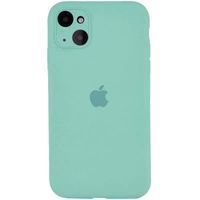 Чехол Silicone Case Full Camera Square Iphone 13 Mini (Бірюзовий / Spearmint)