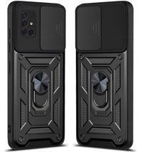 Ударопрочный чехол Camshield Serge Ring for Magnet для Samsung Galaxy A51 (Черный) фото 1