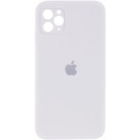 Чехол Silicone Case Full Camera Square Iphone 12 Pro (Белый / White)