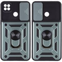 Ударопрочный чехол Camshield Serge Ring for Magnet для Xiaomi Redmi 9C (Зеленый)