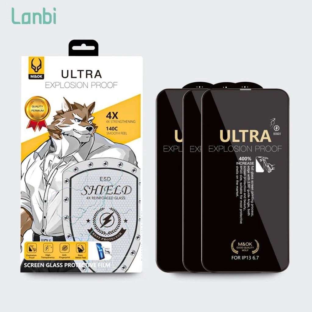 Защитное стекло M&OK Glass ESD Ultra для Apple iPhone 12 Pro (6.1")
