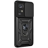 Ударопрочный чехол Camshield Serge Ring for Magnet для Xiaomi 12T (Чёрный) фото 2