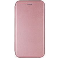 Чехол книжка Premium кожаный Xiaomi Poco X5 Pro 5G (Розовое золото)