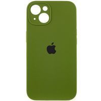 Чохол Silicone Case Full Camera Protective (AA) Apple iPhone 15 Plus (6.7") (Зелений / Dark Olive)
