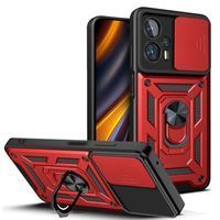 Ударостійкий чохол Camshield Serge Ring for Magnet для Xiaomi Poco X4 GT (Червоний)