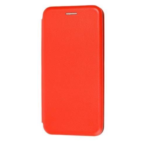 Чехол книжка Premium кожаный Xiaomi Redmi 10A Бордовый