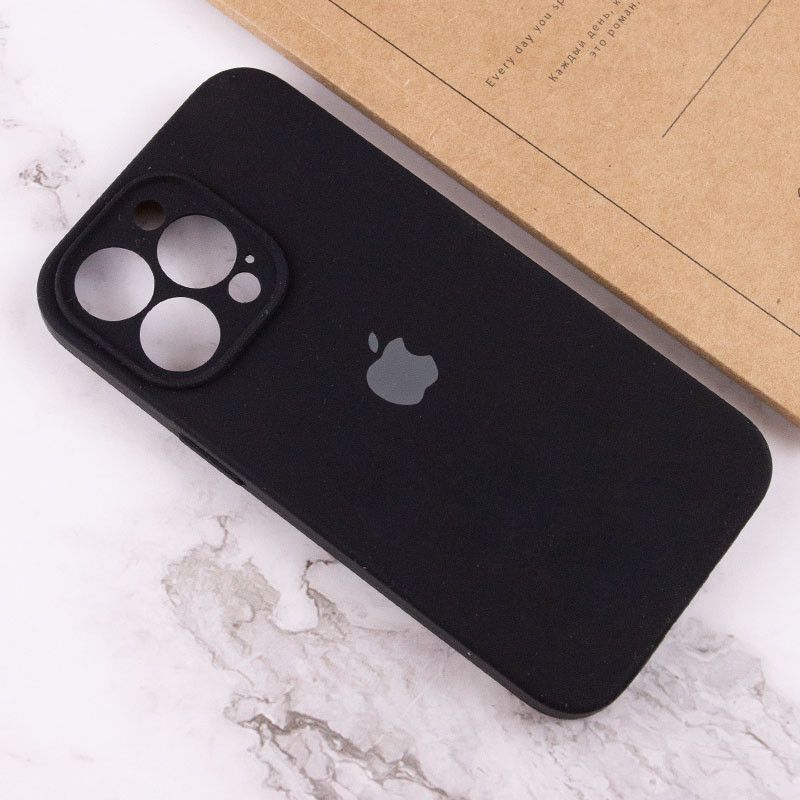 Чохол Silicone Case Full Camera Square Iphone 14 Pro Max (Чорний / Black)