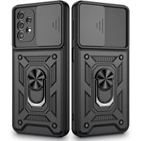 Ударопрочный чехол Camshield Serge Ring for Magnet для Samsung Galaxy A52 (Черный) фото 2