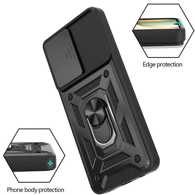 Ударопрочный чехол Camshield Serge Ring for Magnet для Samsung Galaxy M53 (Чёрный)