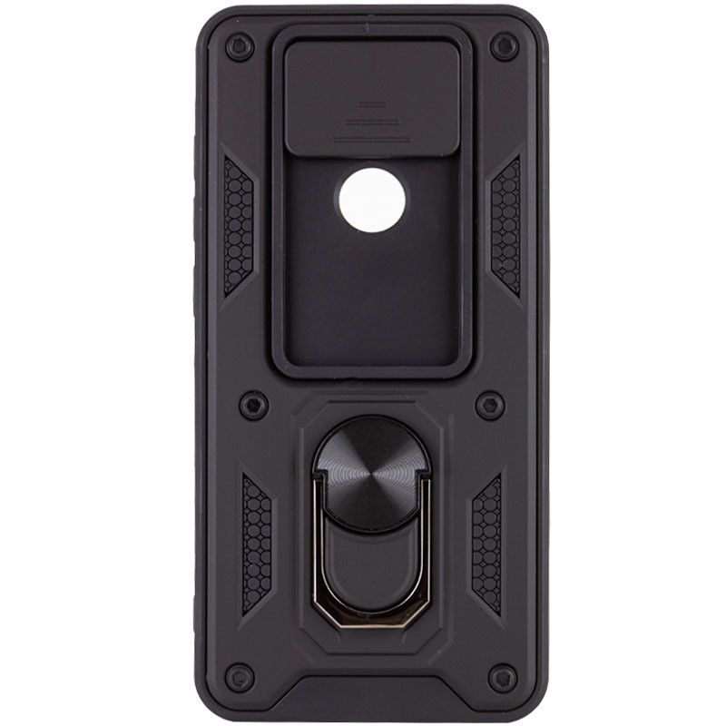 Ударопрочный чехол Camshield Serge Ring for Magnet для Xiaomi Redmi Note 9 (Черный)