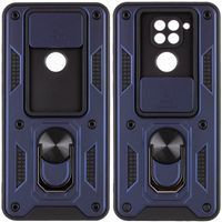 Ударопрочный чехол Camshield Serge Ring for Magnet для Xiaomi Redmi Note 9 (Темно Синий)